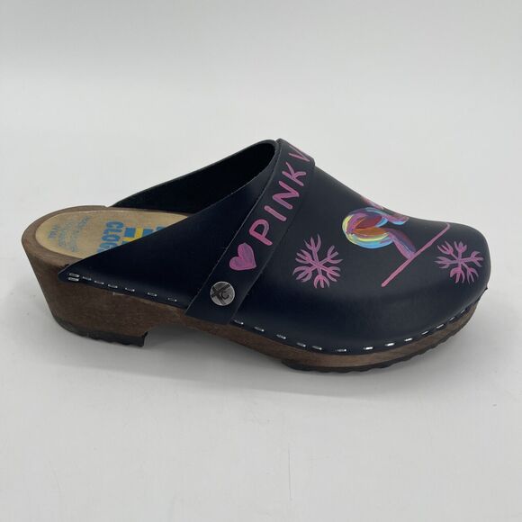 Tessa Clogs Womens EU 38 Pink Vail Breast Cancer Event Colorado Hand Painted - Picture 7 of 10